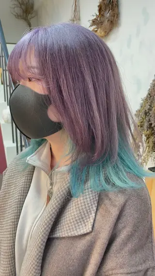 ミディアム カラー 🎨カラー専門家🎨 チャーリーのヘアスタイル