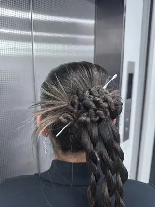 ロング ヘアアレンジ ご予約は2月まで！ maho‪🐈🎀のヘアスタイル