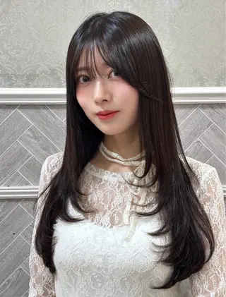 ロング レイヤー/顔周り /ボブ/銀座/サラのヘアスタイル