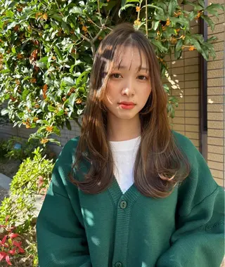 ロング 韓国ヘア🕊村上 ののこ🕊のヘアスタイル