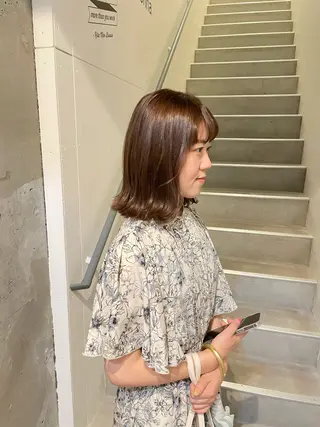 ミディアム 久保田 千尋のヘアスタイル