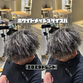カラー パーマ メンズ 山内 優成のヘアスタイル