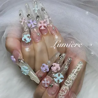 ネイル Lumière｜ ロング｜ワンホンのネイルデザイン