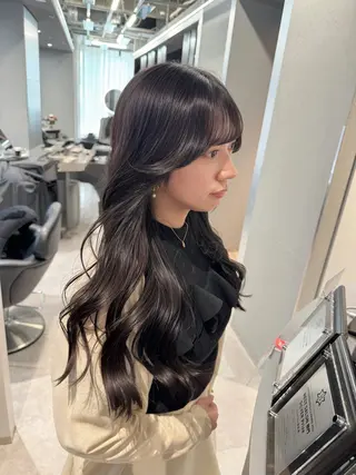 ロング 銀座/顔周りレイヤー 🤍kanohoのヘアスタイル