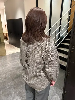 ミディアム カラー mao | 柔らか艶カラー🫧のヘアスタイル