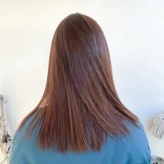 セミロング カラー 艶カラー🫧 猿渡 響のヘアスタイル