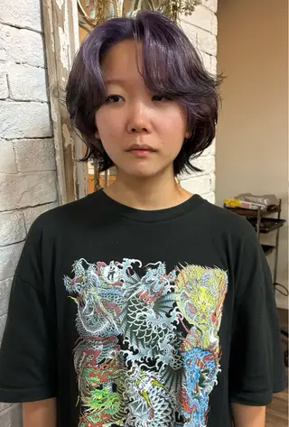 ショート 透明感カラー/オリー ブカラー/畠山大のヘアスタイル