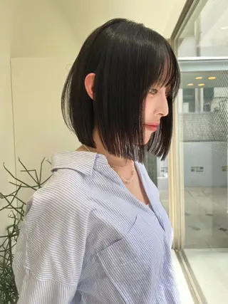 ショート 小顔ボブ jilblanカホのヘアスタイル