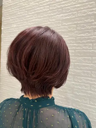 ショート カラー ボブ/ 似合わせ🥀原ちひろのヘアスタイル