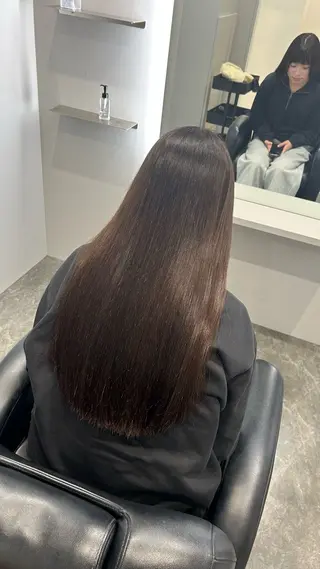 ロング オリーブ/赤み消し 透明感/Akaneのヘアスタイル