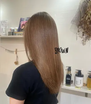 ロング カラー 透明感カラー☆スパ☆ 石上遥楓のヘアスタイル