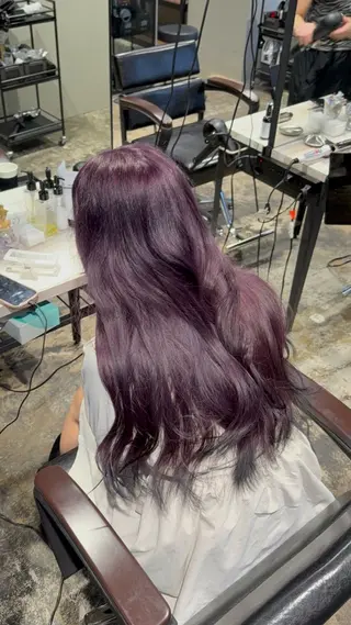 ロング 渋谷ケアブリーチ ❤️‍🔥徳田空悟のヘアスタイル