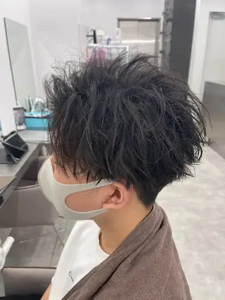 メンズ 市原亮/塩釜口/ ツイスパ/波巻きのヘアスタイル