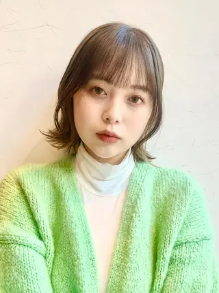 ミディアム カラー レイヤー専門家 ダブルカラー修のヘアスタイル