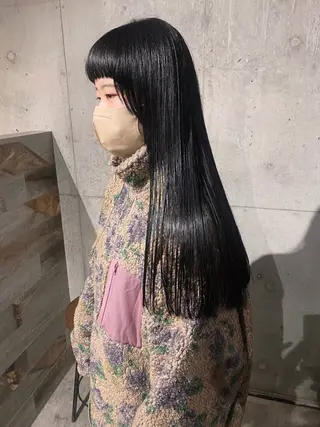 ロング カラー パーマ ヘアアレンジ mina 🐈‍⬛ ラフな似合わせヘアのヘアスタイル