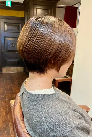 ショート 丹羽大喜 縮毛矯正/美髪矯正のヘアスタイル