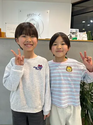 ショート キッズ enrichミヤモト ヒロヤのヘアスタイル