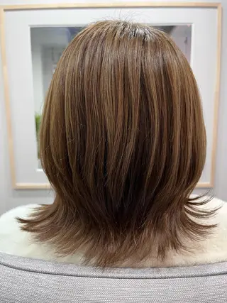 ミディアム カラー liL  hair サトウリョウタのヘアスタイル