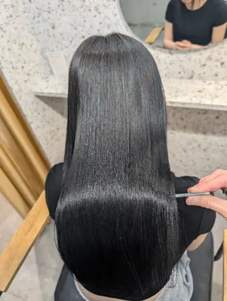 ロング 髪質改善.縮毛矯正 ×韓国ヘアyukiのヘアスタイル