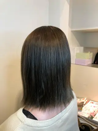 カラー 縮毛矯正　野口 恵のヘアスタイル