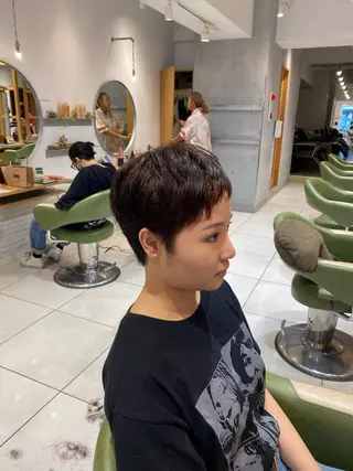 ショート ふじ ここなのヘアスタイル