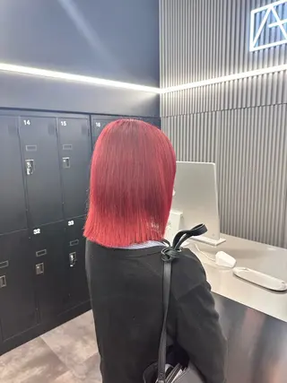 カラー ゲンキ /ウルフカットのヘアスタイル