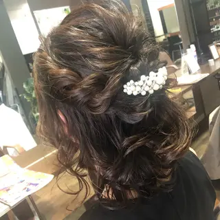 ミディアム ヘアアレンジ pep natsumiのヘアスタイル