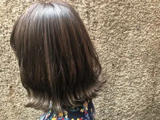 ミディアム カラー ヘアアレンジ 透明感カラー🤎 ゆりのヘアスタイル