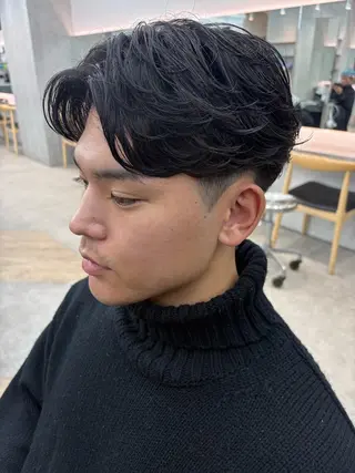 パーマ メンズ 🌀toa/波巻き✨ /メンズパーマ／栄のヘアスタイル