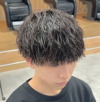 ショート パーマ メンズ メンズパーマ/ 新潟駅/佐藤裕のヘアスタイル
