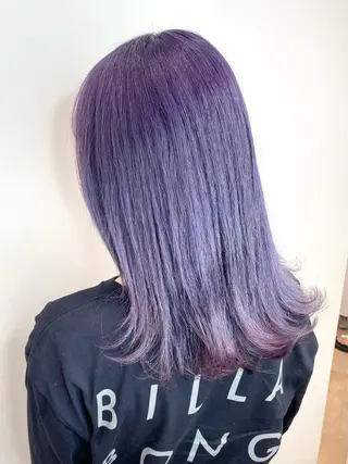 セミロング カラー 🌙HIZUKI🌙 ハイトーン 艶髪のヘアスタイル