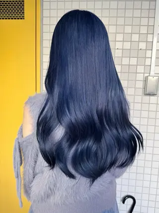 ロング カラー ヘアアレンジ 韓国レイヤーカット/ 儚げカラーチナツのヘアスタイル