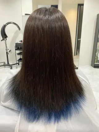 セミロング 透明感カラー🕊️✨ Mayu🦮🩶のヘアスタイル