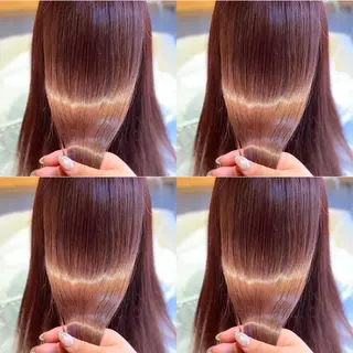 ロング カラー 髪質改善 艶髪矯正 エクステ かいり✂️のヘアスタイル