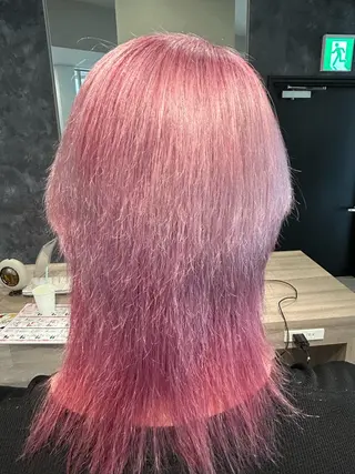 ミディアム カラー 五ノ井 一世のヘアスタイル