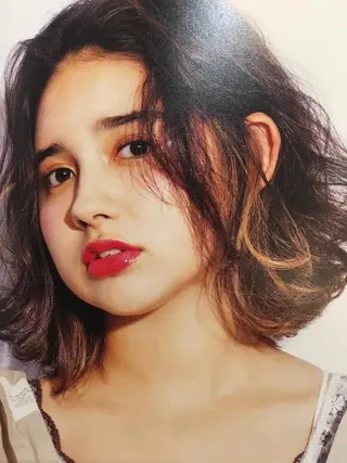 ミディアム カラー Real me 鈴木のヘアスタイル