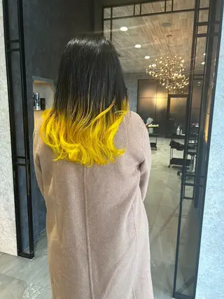 カラー ロング ハイトーンベージュ 新潟/Manamiのヘアスタイル