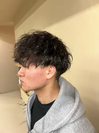 パーマ メンズ 齋藤 隼琉のヘアスタイル