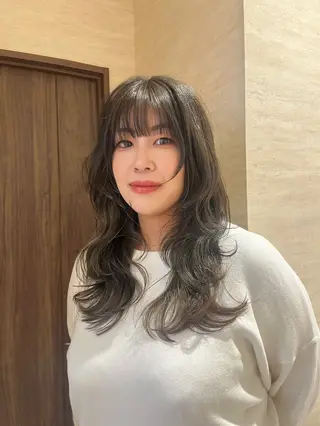 ロング カラー 柔らかい艶暖色 レイヤー🫧姫汝のヘアスタイル