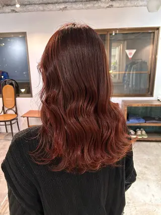 セミロング カラー ヘアアレンジ 🎀suzuna 透明感colorのヘアスタイル
