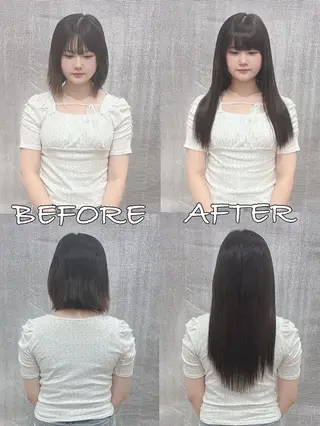 ロング カラー ヘアアレンジ LIP 大阪本店 エクステ 堀谷和孝のヘアスタイル