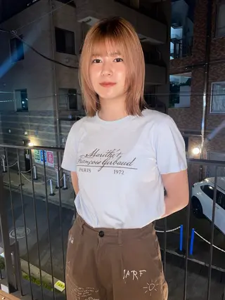 ミディアム YUUKI/ウルフ .ボブパーマのヘアスタイル