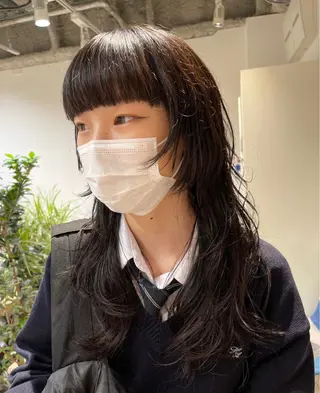 ロング カラー パーマ ナチュラル大人っぽい スタイル　MAORIのヘアスタイル