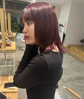 カラー 杉岡 ちさのヘアスタイル