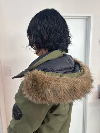 ミディアム パーマ ichika/福岡 /透明感カラー🤎のヘアスタイル