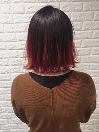ショート カラー ヘアアレンジ 烏丸韓国ヘア🇰🇷 ayaka🎀のヘアスタイル