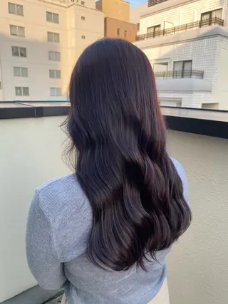 セミロング カラー 藤永 みくのヘアスタイル