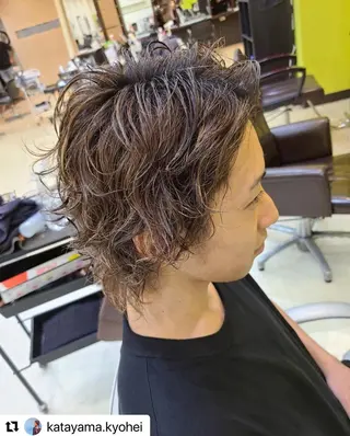 ミディアム カラー メンズ 🩷Eny terrace🩷のヘアスタイル
