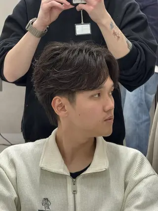 パーマ メンズ ショート ROW 札幌のヘアスタイル