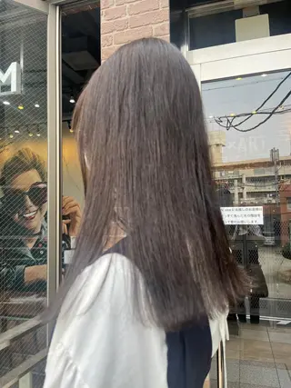 ミディアム カラー パーマ ヘアアレンジ メンズ キッズ ネイル マツエク・マツパ アイブロウ 久木原 ゆりのヘアスタイル